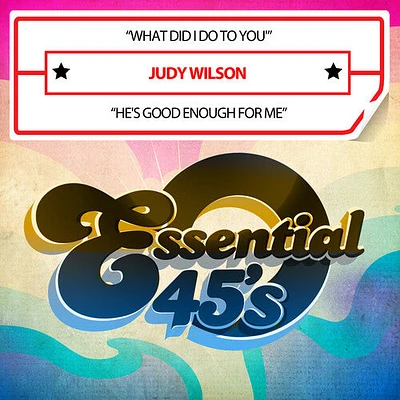 Judy Wilson - What Did I Do To You / He's Good Enough For Me (Digital 45)