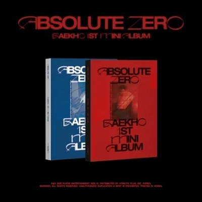 Baekho - Absolute Zero - Random Cover - incl. 88pg Photo Book, 2 Postcards, Track List Sticker, Heat Sensing Sticker, 2 Photocards + Poster