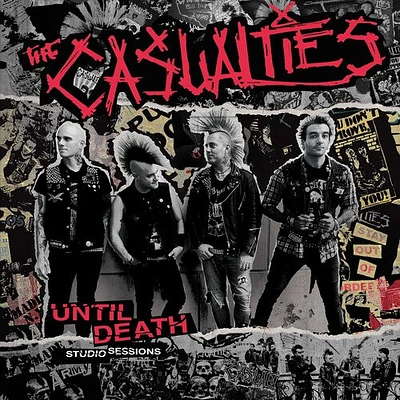 Casualties - Until Death: Studio Sessions - RED/BLACK SPLATTER