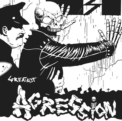 Agression - Greatest - Black/white Splatter