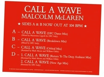 Malcolm McLaren & the Bootzilla Orchestra - Call A Wave Remixes