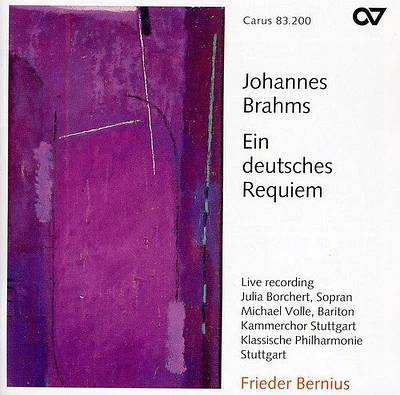 Brahms/ Borchert/ Volle/ Bernius/ Kay - German Requiem