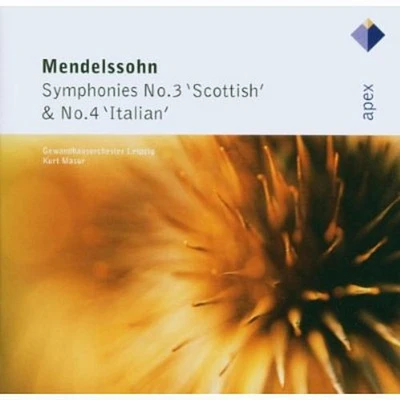 Mendelssohn/ Leipzig/ Masur - Symphony No 3 Scottish / Symphony No 4 Italian