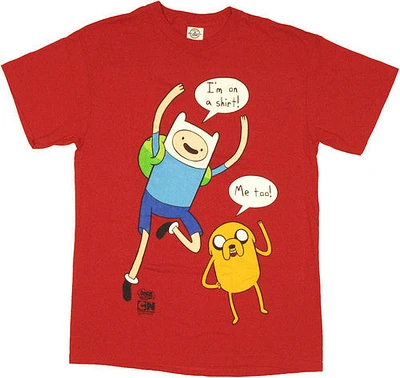 Adventure Time I'm On a Shirt Red T-Shirt