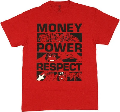 Avengers Money Power Respect T-Shirt