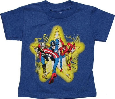 Avengers Star Heather Blue Toddler T-Shirt