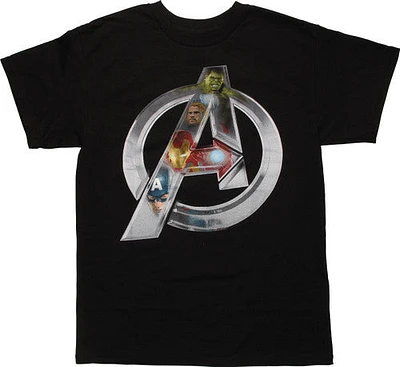 Avengers Ultron Heroes Assemble Logo T-Shirt