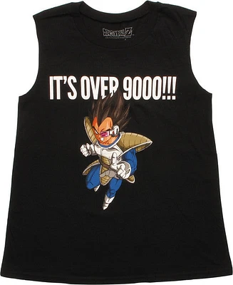 Dragon Ball Z Over 9000 Sleeveless Juniors T-Shirt