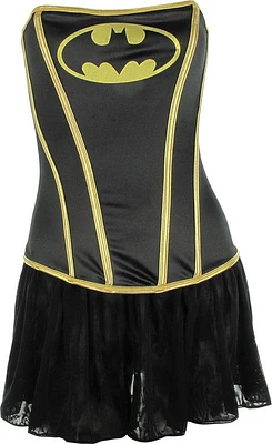 Batman Logo With Attached Skirt Corset Lingerie