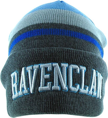 Harry Potter Ravenclaw Name Stripe Cuff Beanie Hat in Light Blue