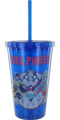 DC Comics Women Girl Power Travel Cup in Red