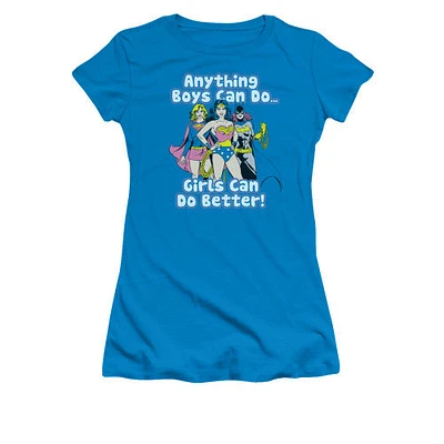 DC Women Girls Can Do It Better Juniors T-Shirt