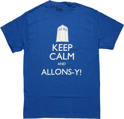 Doctor Who Keep Calm Allons-y T-Shirt