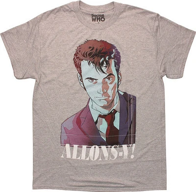 Doctor Who Watercolor 10th Allons-Y T-Shirt