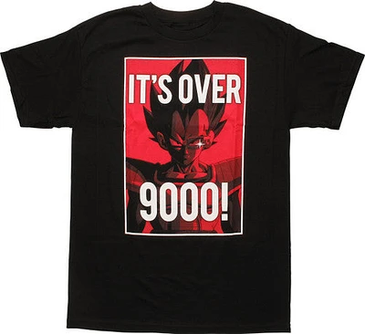 Dragon Ball Z Its Over 9000 Vegeta Framed T-Shirt