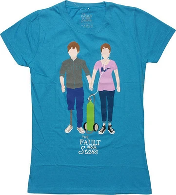 Fault Our Stars Augustus & Hazel Juniors Shirt