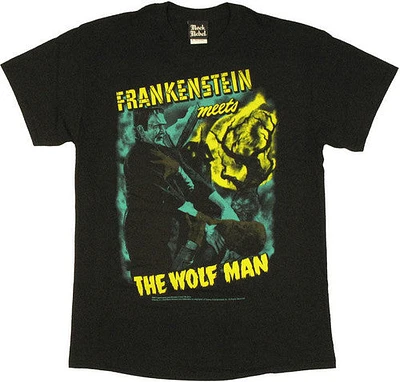 Frankenstein Meets the Wolf Man T-Shirt
