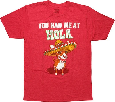 Funny You Had Me at Hola T-Shirt Sheer