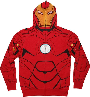 Iron Man Hood Zip Hoodie