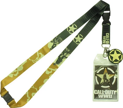 Call of Duty WWII Camouflage Charm Lanyard in Green