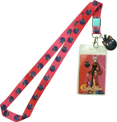 Sailor Moon Luna and Black Lady Lanyard