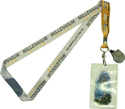 Star Wars TFA Millennium Falcon Charm Lanyard in Black