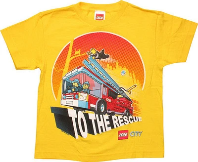 Lego City To the Rescue Fire Truck Juvenile Shirt