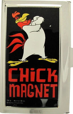 Looney Tunes Chick Magnet Card Case in Red