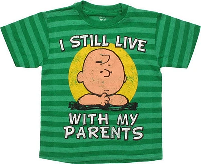 Peanuts I Still Live With Parents Juvenile T-Shirt