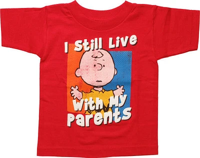 Peanuts Still Live With My Parents Toddler T-Shirt