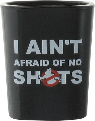 Ghostbusters Aint Afraid of No Shots Shot Glass in Red