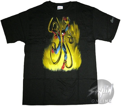 Spiderman Hanging Octopus Legs T-Shirt