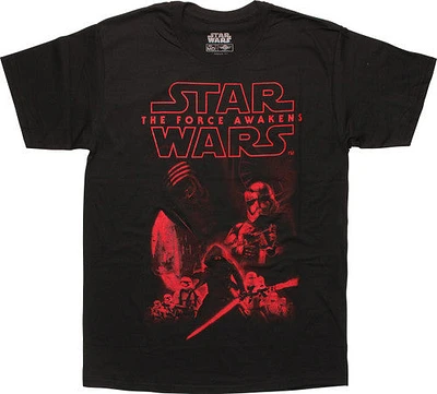 Star Wars The Force Awakens Enemy Line Up T-Shirt