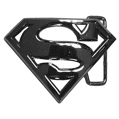 Superman Chrome Symbol Belt Buckle in Silver