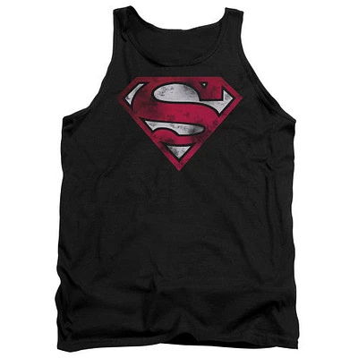 Superman Worn Logo Tank Top