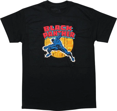 Black Panther Punch Name Circle Jack Kirby T-Shirt