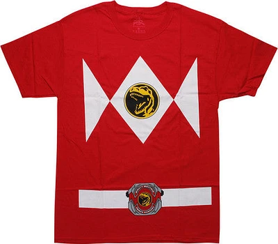 Power Rangers Red Ranger Belt Costume T-Shirt