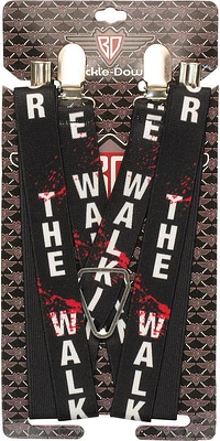 Walking Dead Survivor Suspenders in Red