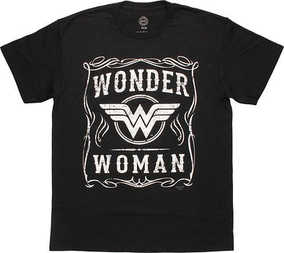 Wonder Woman Name Filigree T-Shirt