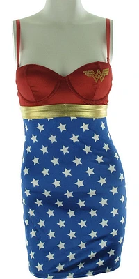 Wonder Woman Rhinestud Chemise Lingerie