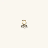 Single Triple Marquise Diamond Hoop Charm