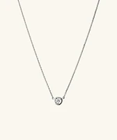 Bezel Lab Grown Diamond Necklace ct