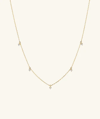 Multi Station Diamond Necklace