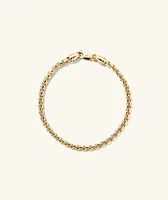 3mm Round Box Chain Bracelet