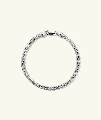 4mm Round Box Chain Bracelet