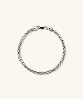 4mm Round Box Chain Bracelet