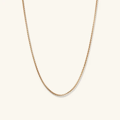 Round Box Chain Necklace