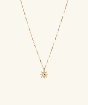 PavÃ© Diamond Sunburst Necklace