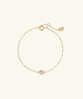 PavÃ© Diamond Evil Eye Bracelet