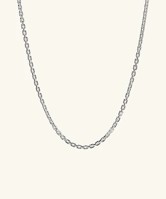 Trace Rectangle Chain Necklace